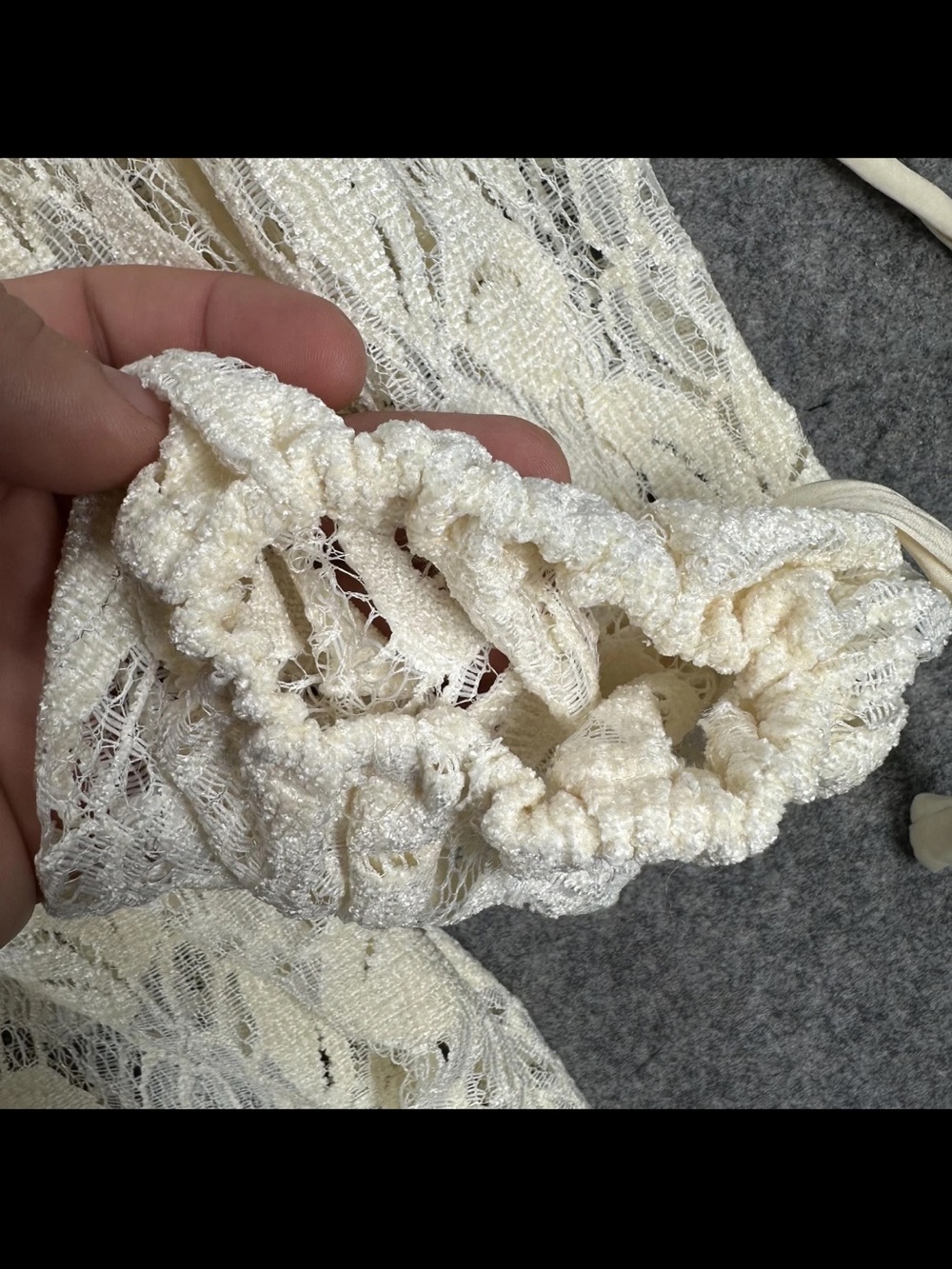 NWT Free People Ruby Lace Mini Dress in cream/ivory S - Picture 13 of 15